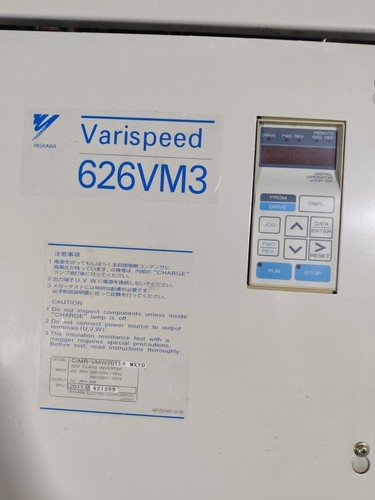 YASKAWA SPINDLE DRIVE 626vm3 CIMR-VMW20110-MXXD 20110 621209 Hurco BMC 40 - Image 4