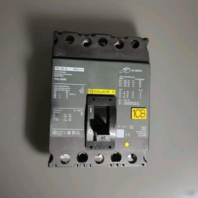 SQUARE D FAL34040 CIRCUIT BREAKER TYPE FAL 40AMP 3-POLE