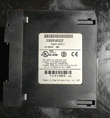 GE Fanuc Series 90-30 Power Supply IC693PWR322F 24/48VDC 30W
