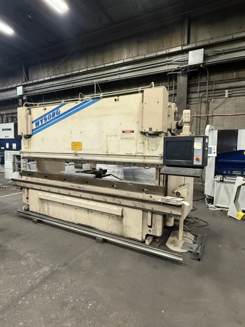 140 Ton x 12′ Wysong F12-140-144 Hydraulic Press Brake, 2001 – 5 Axis Back Gauge