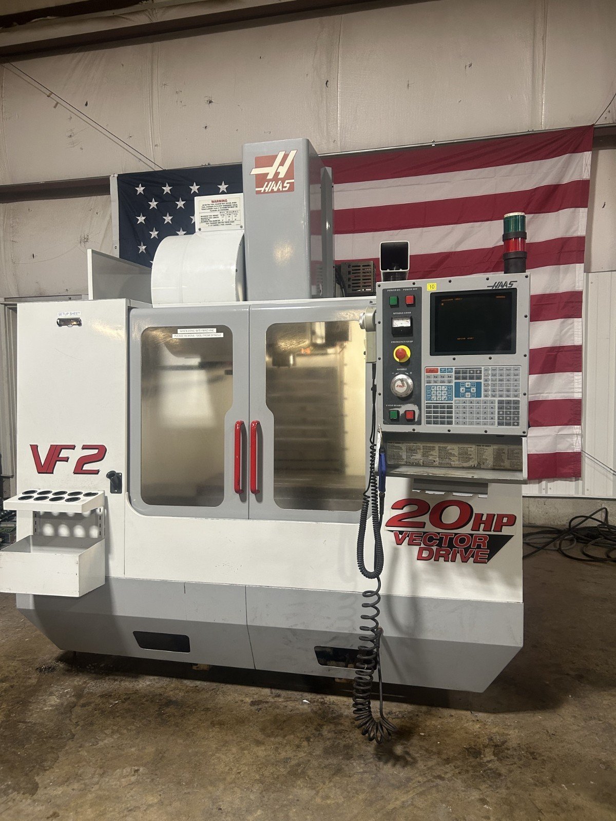 Haas VF-2B CNC VMC, 2002 – Side Mount Tool Changer, USB, For Sale by wner