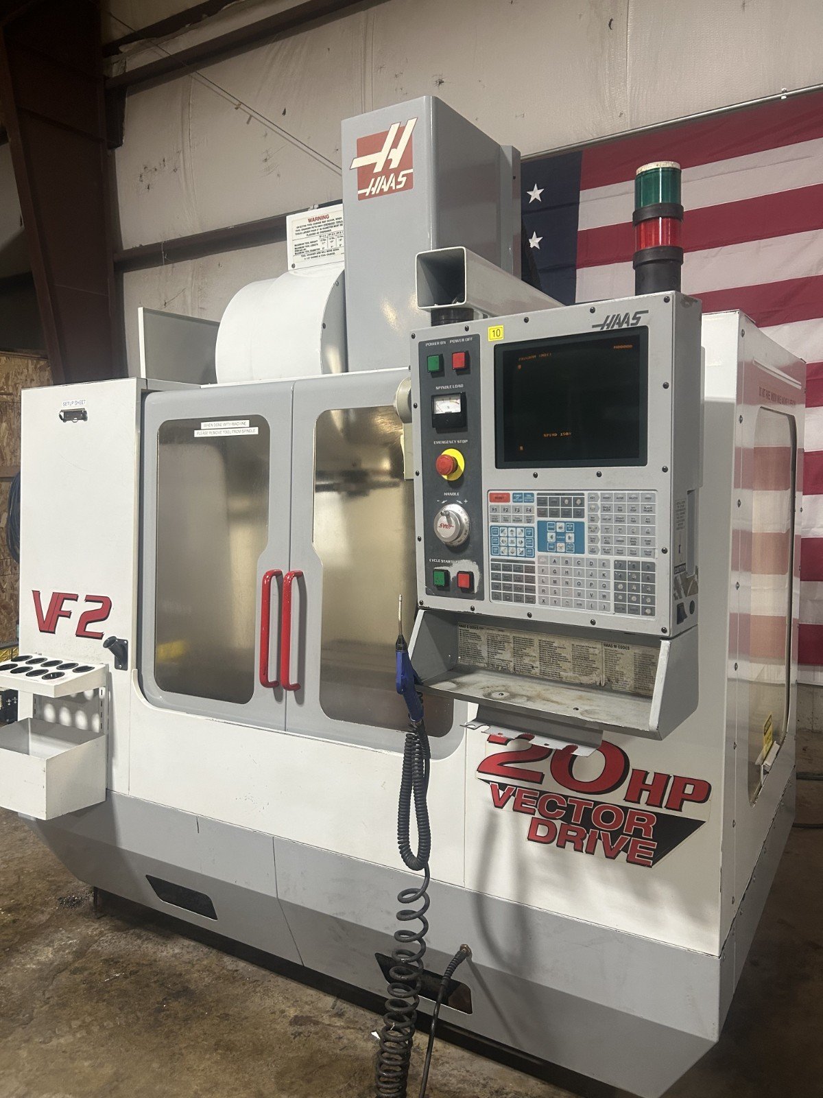 Haas VF-2B CNC VMC, 2002 – Side Mount Tool Changer, USB, For Sale by wner