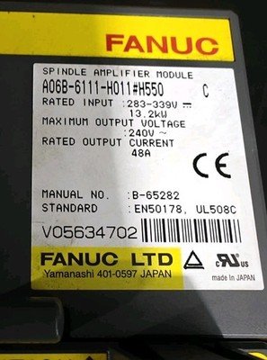 FANUC A06B-6111-H011 #H550 Spindle Amplifier