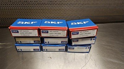 SKF 6203 2RSJEM RADIAL DEEP GROOVE BALL BEARING Lot Of 9x