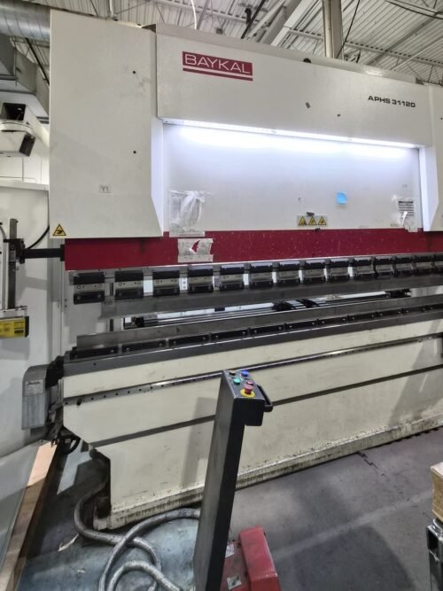 120 Ton x 10′ Baykal APHS31120 CNC Press Brake, 2018 – Crowning, 4ax Back Gauge
