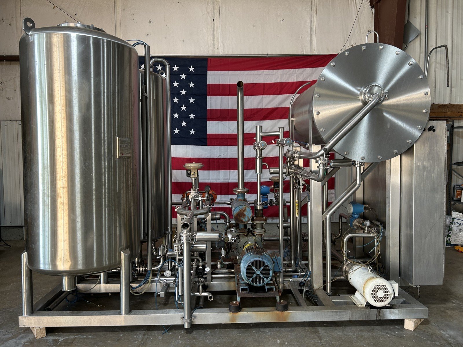 Food Grade Stainless Steel Carbonator – 3 Stainless Jacketed Tanks Food/Beverage