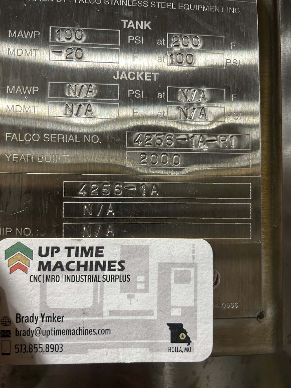 Food Grade Stainless Steel Carbonator – 3 Stainless Jacketed Tanks Food/Beverage