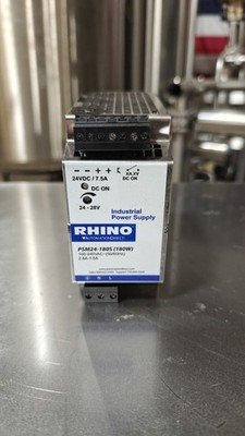 RHINO PSM24-180S Power Supply 180W, 100-240VAC, 2.8A-1.5A. W-616