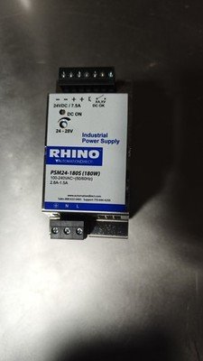 RHINO PSM24-180S Power Supply 180W, 100-240VAC, 2.8A-1.5A. W-616