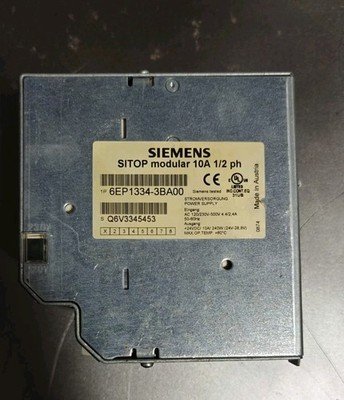 SIEMENS SITOP MODULAR 10A 1/2 ph 6EP1 334-3BA00 POWER SUPPLY