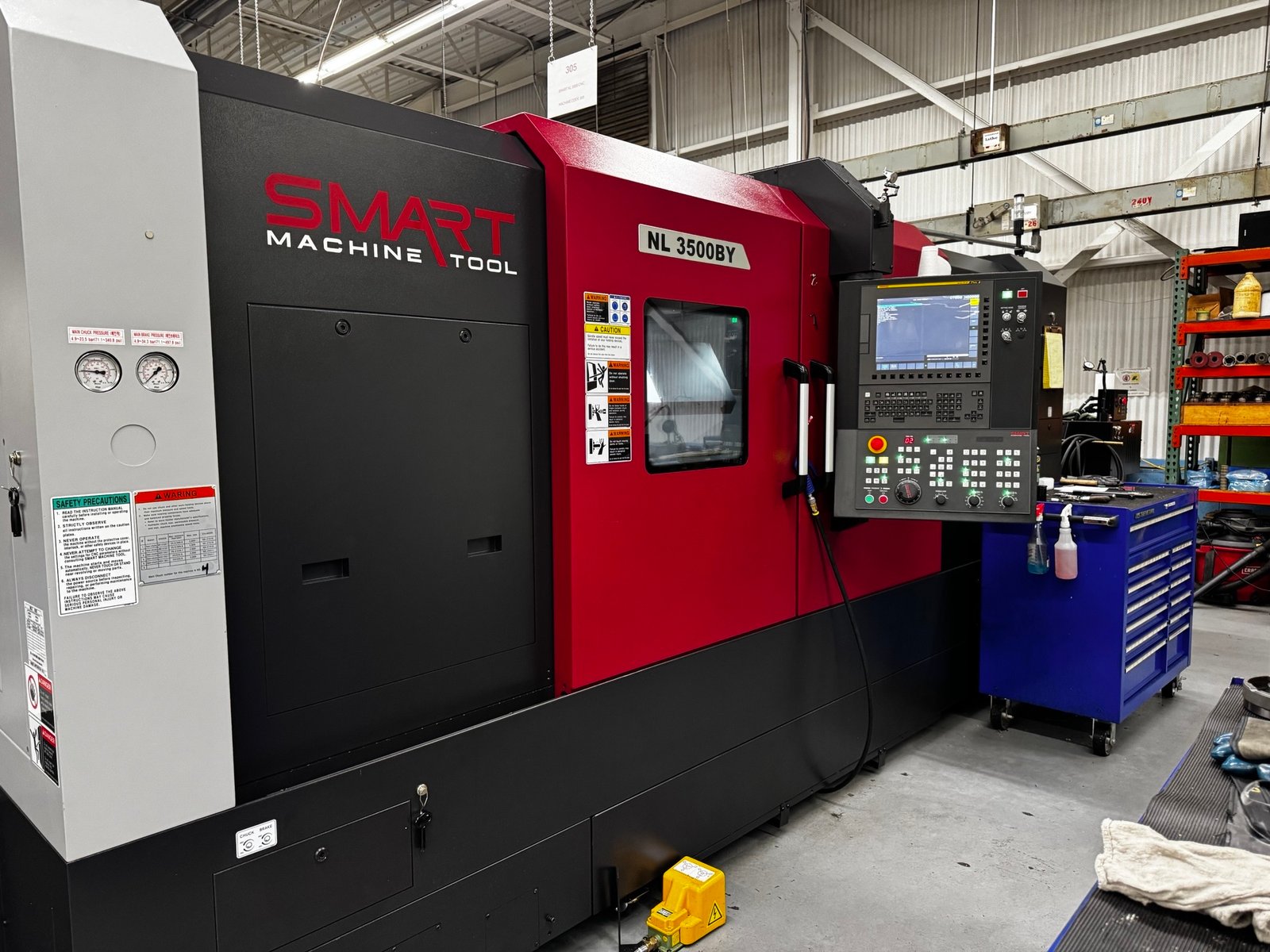 Smart NL 3500BY CNC Lathe, 2025 – Y Axis, Live Tooling, Tailstock, Tool Setter