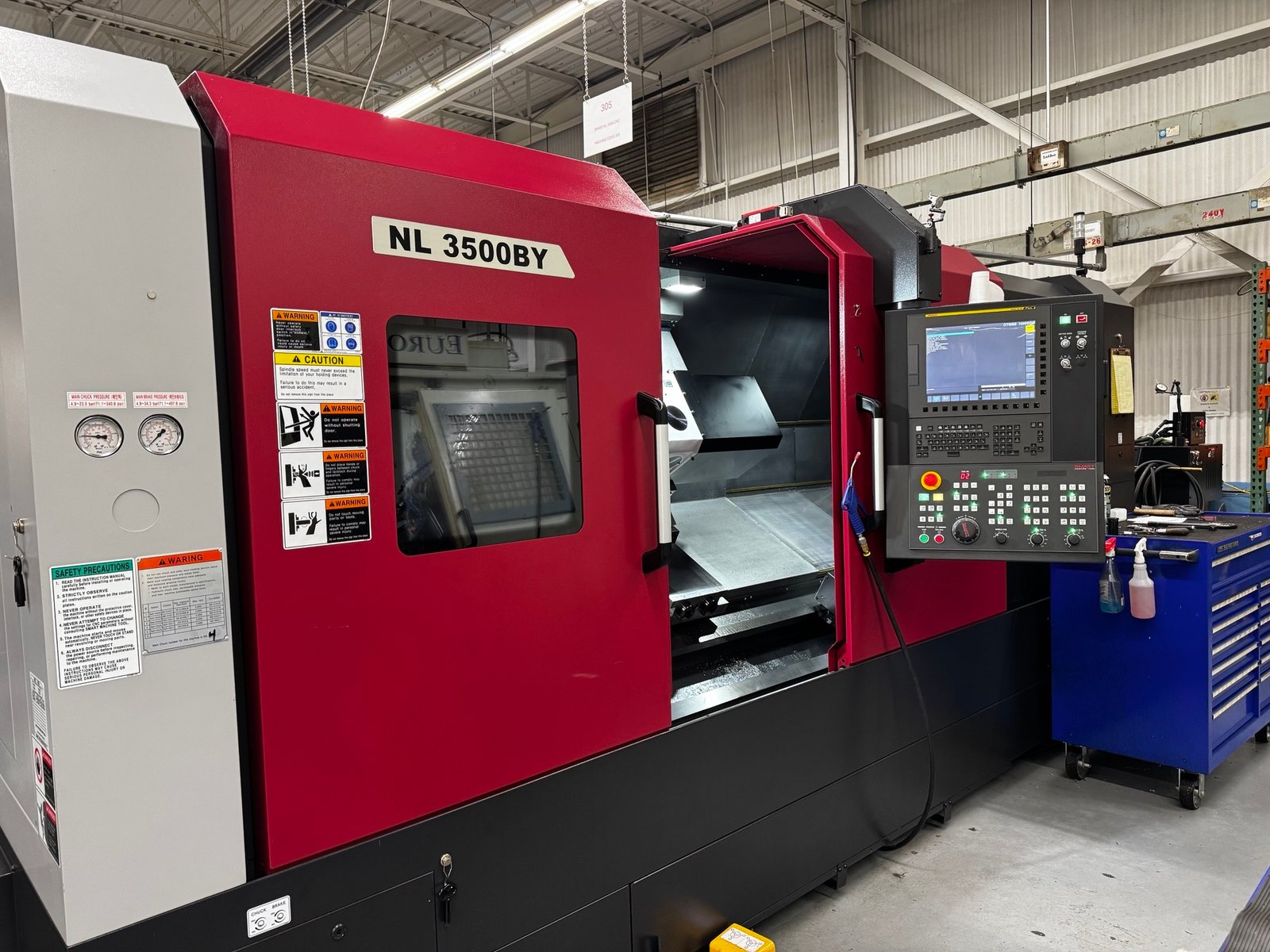 Smart NL 3500BY CNC Lathe, 2025 – Y Axis, Live Tooling, Tailstock, Tool Setter