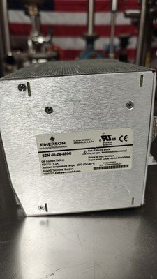 SOLA EMERSON SDN 40-24-480C DIN RAIL POWER SUPPLY 24VDC OUTPUT