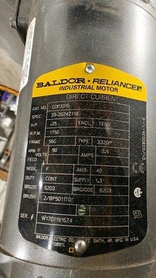 BALDOR CDP3310 33-2024Z118 90V 2.5A MOTOR
