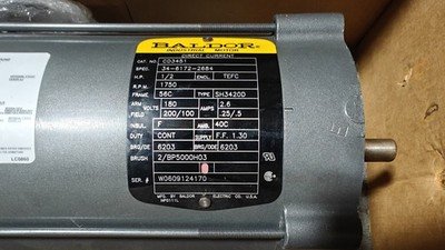 BALDOR RELIANCE CD3451 INDUSTRIAL MOTOR 1750 RPM .5 HP 56C