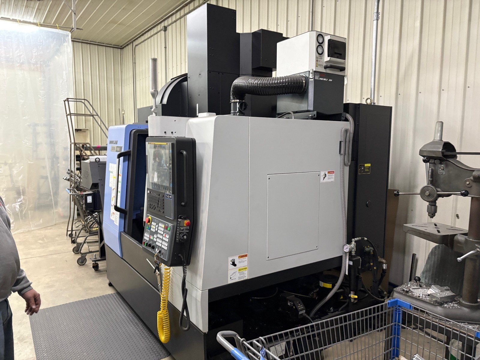 Doosan DNM4500 VMC, 2021 – VERY LOW HOURS, High Pressure Coolant, 12k Spindle