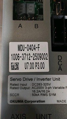 OKUMA MDU-0404-F Servo Drive USA Shipping - Image 3