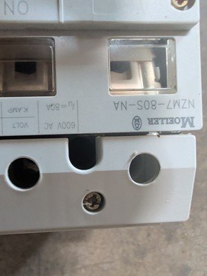 Moeller Circuit Breaker NZM7-80S-NA 80 Amp 600 Volt
