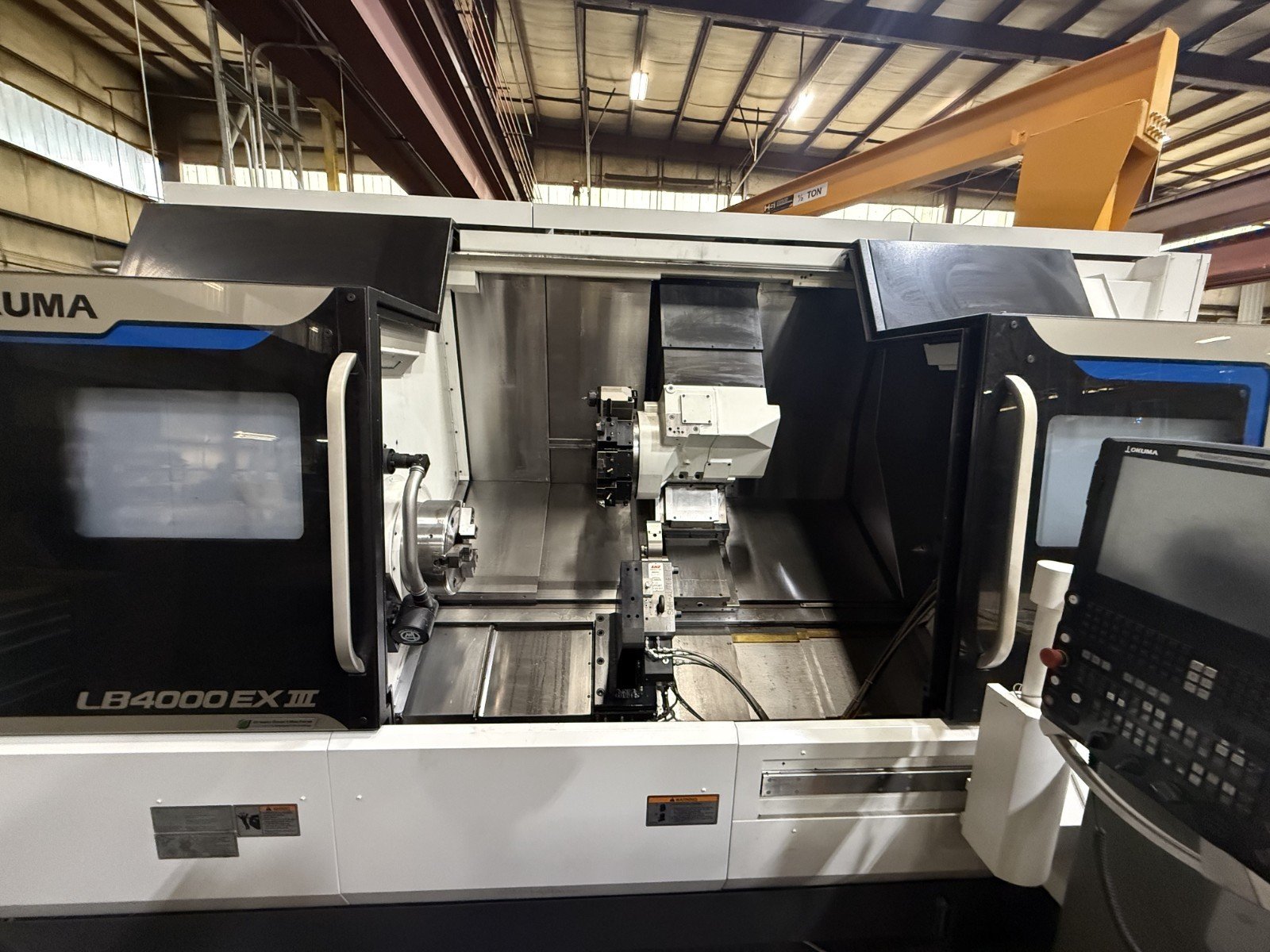 Okuma LB4000EX III 1500-MY CNC Lathe, 2025 – 159 Hours, 50k of Tooling, Y Axis