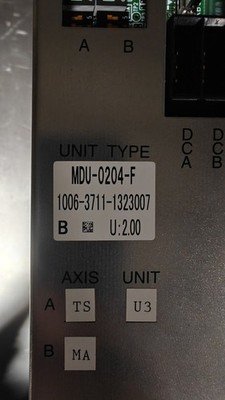 OKUMA MDU-0204-F U:2.00 SERVO DRIVE