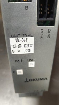 Okuma MDU-0404-F Servo Drive U:2.00 1006-3701-1323002