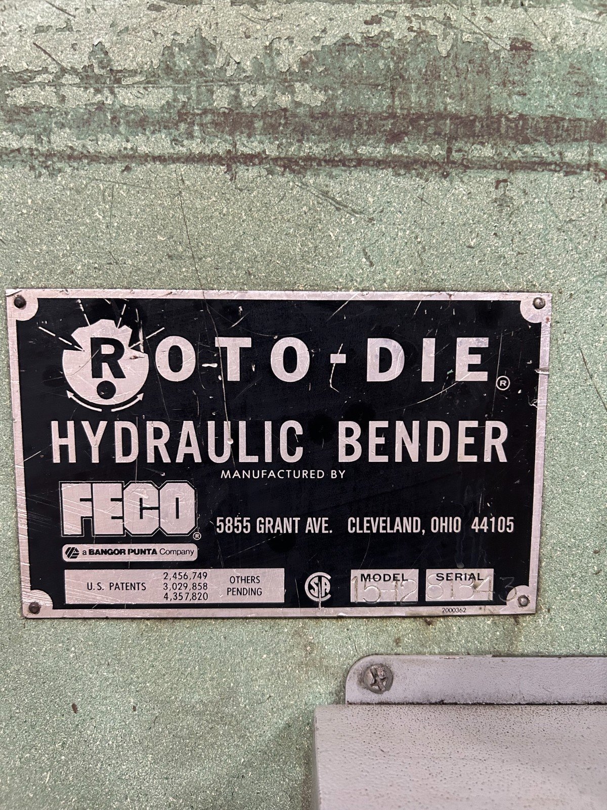 12′ x 14 Ga. Roto-Die Model 15-12, In Great Shape