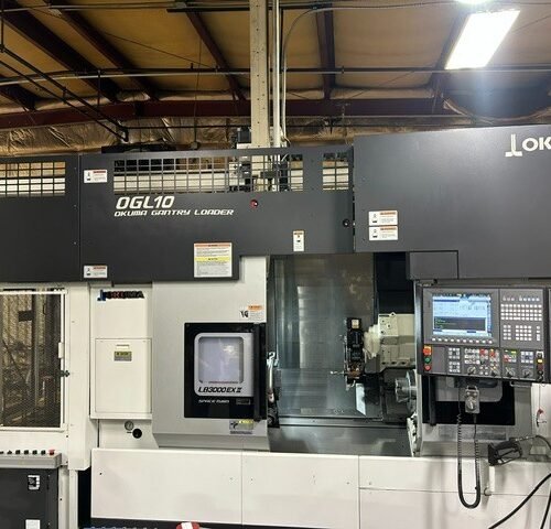 Okuma LB-3000EXII CNC Lathe, 2018 – Y Axis, Sub Spindle, OGL-10 Gantry Loader