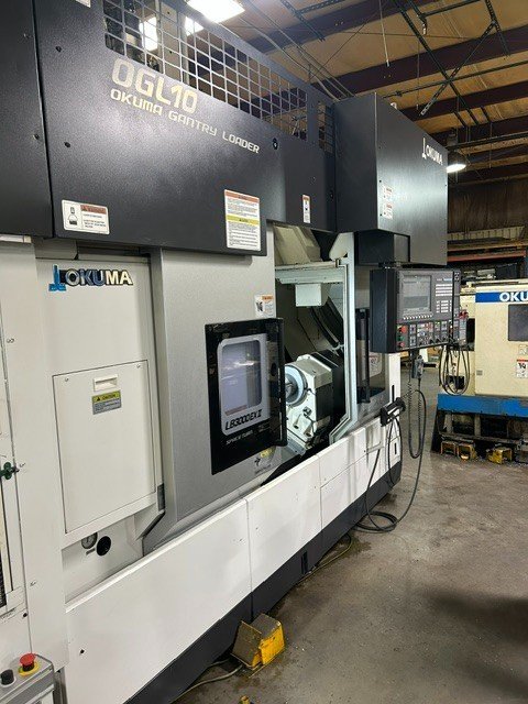 Okuma LB-3000EXII CNC Lathe, 2018 – Y Axis, Sub Spindle, OGL-10 Gantry Loader