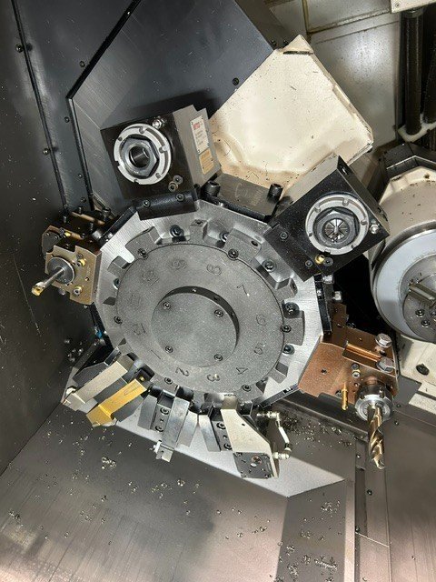Okuma LB-3000EXII CNC Lathe, 2018 – Y Axis, Sub Spindle, OGL-10 Gantry Loader