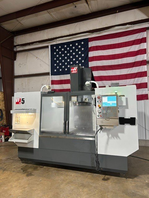 Haas VF-5 VMC, 2012 – Renishaw Probing System, TSC, 4th Axis, Rigid Tapping