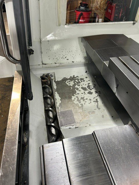 Haas VF-5 VMC, 2012 – Renishaw Probing System, TSC, 4th Axis, Rigid Tapping