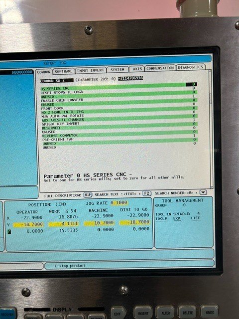 Haas VF-5 VMC, 2012 – Renishaw Probing System, TSC, 4th Axis, Rigid Tapping