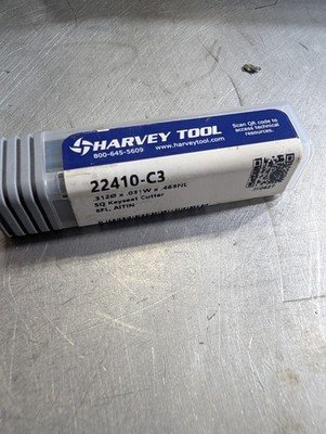 Harvey Tool 22410-c3 SQ Keyseat Cutter 6Fl